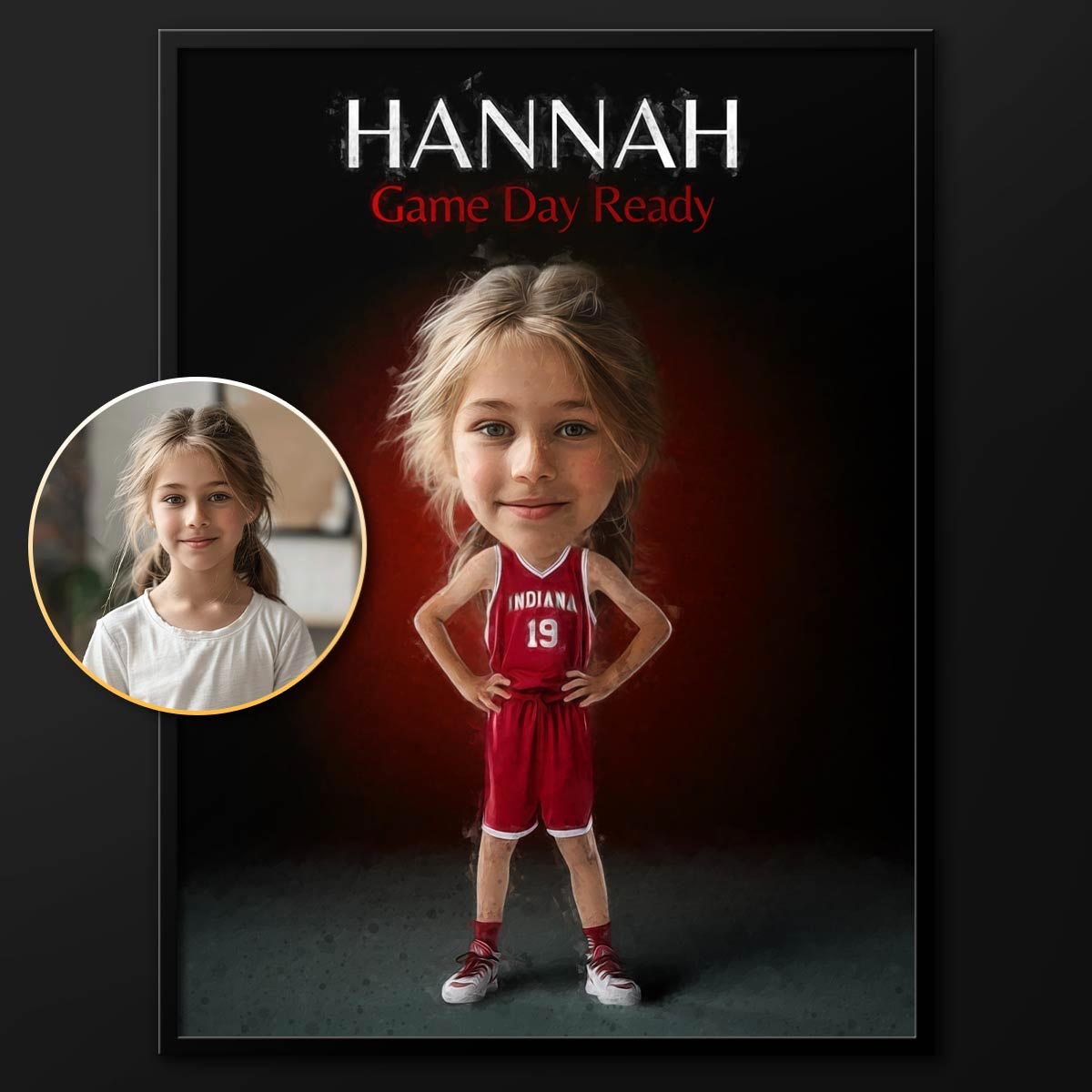 The Athlete - Custom Child Caricature