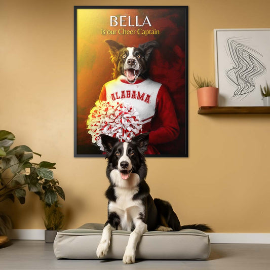 Alabama - Cheerleader Pet Portrait