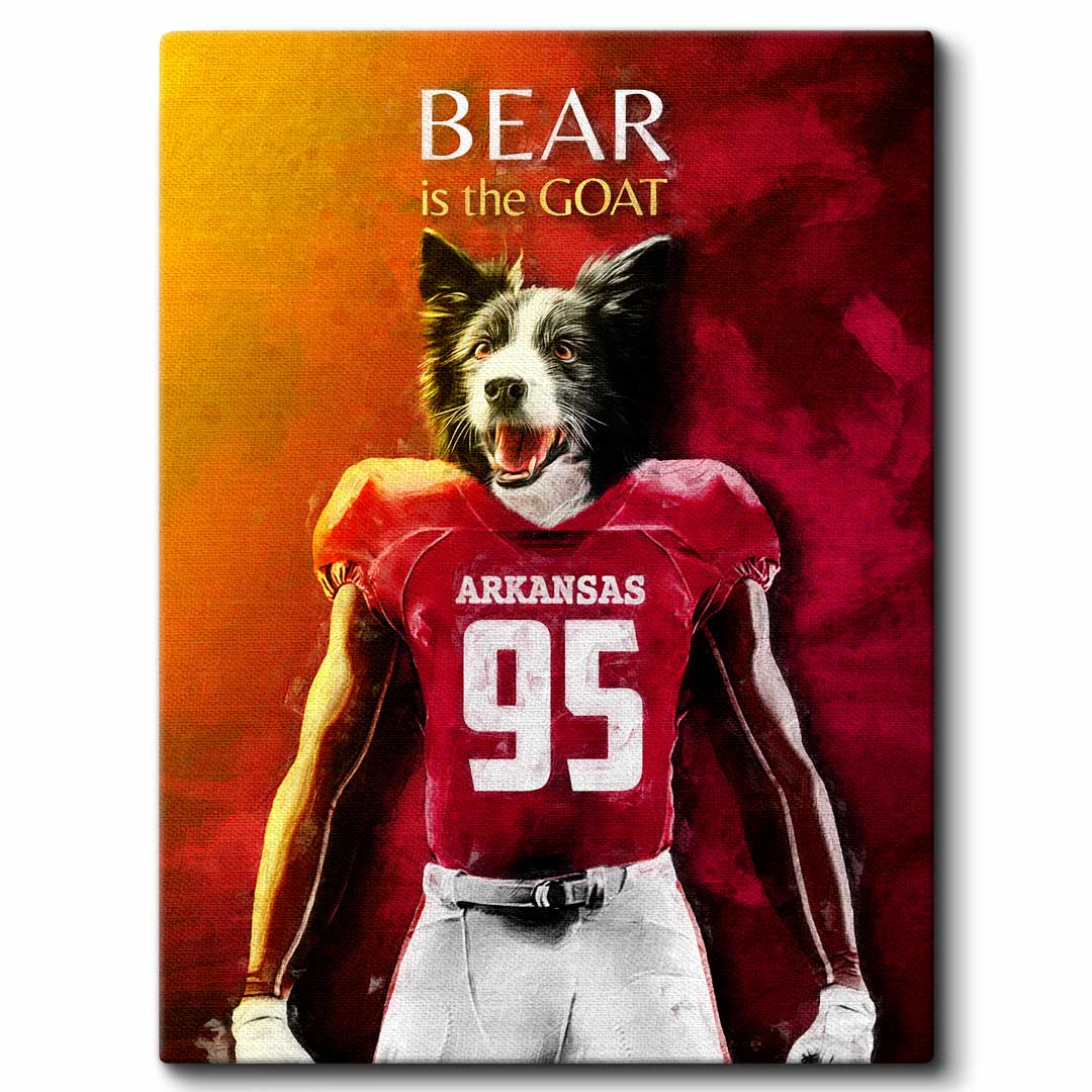 Arkansas - Football Pet Portrait