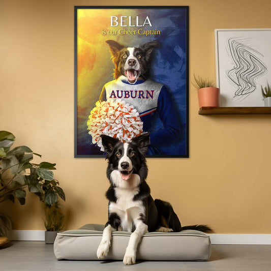 Auburn - Cheerleader Pet Portrait