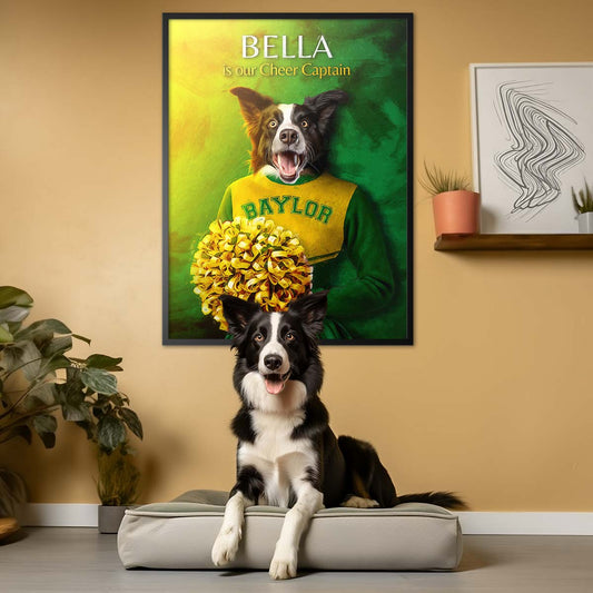 Baylor - Cheerleader Pet Portrait