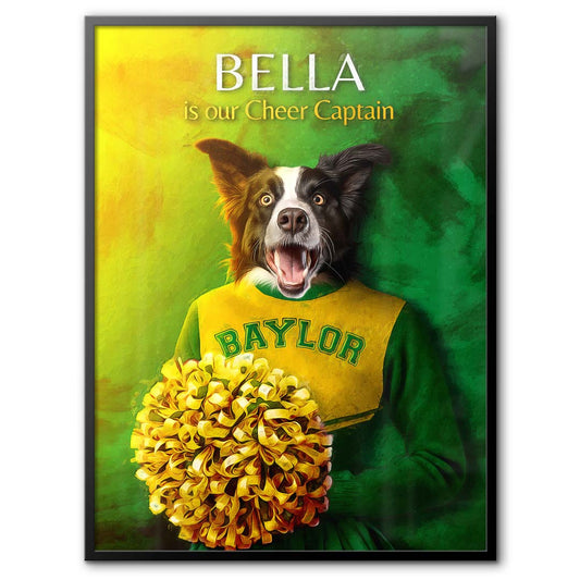 Baylor - Cheerleader Pet Portrait