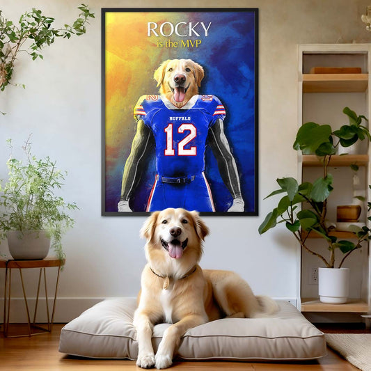 Buffalo - Football Pet Portrait