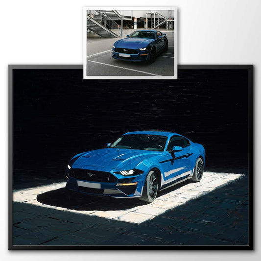 Light Square - Custom Car Portrait