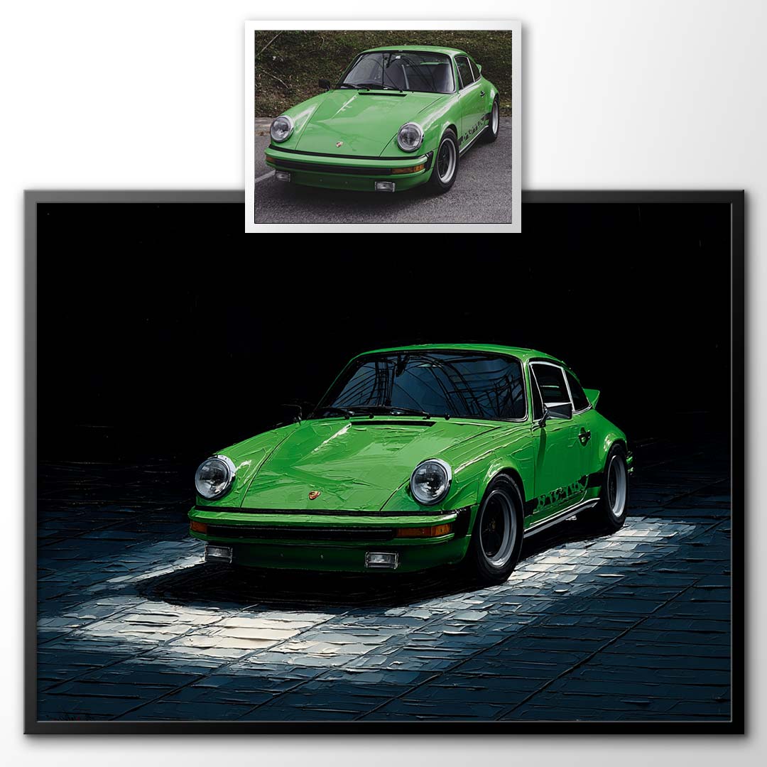 Light Square - Custom Car Portrait