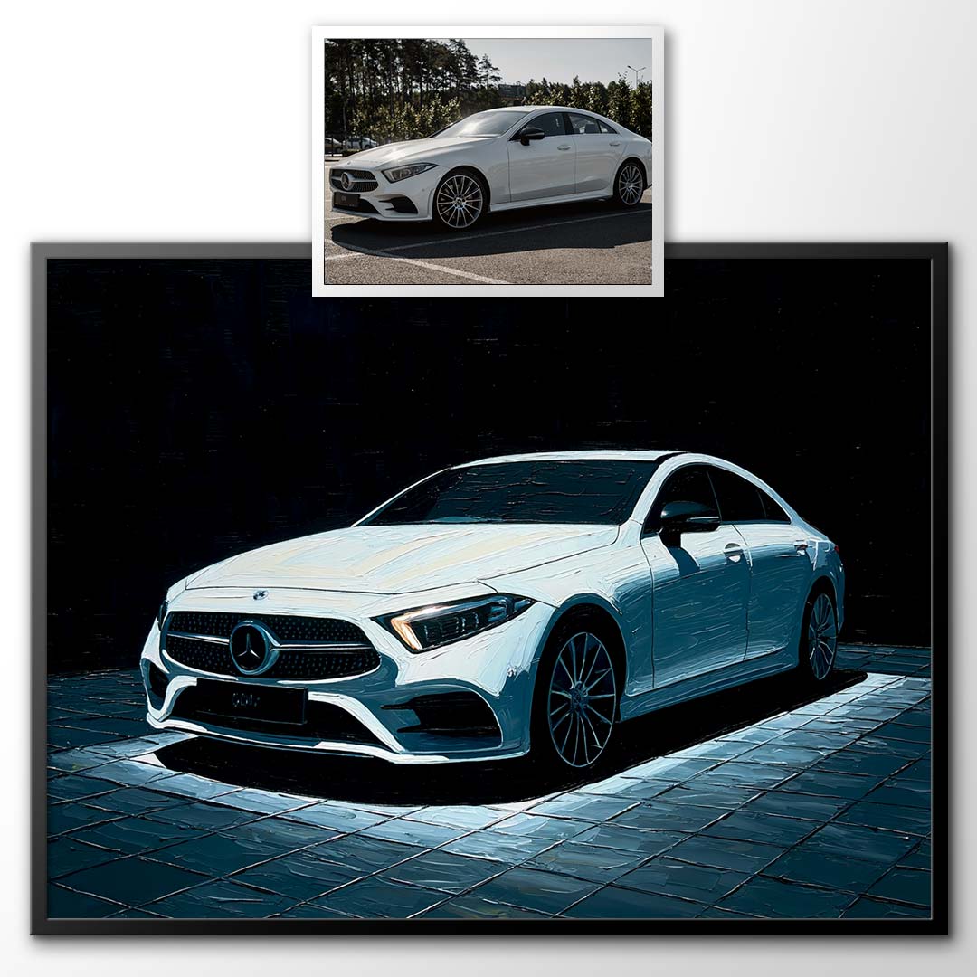 Light Square - Custom Car Portrait