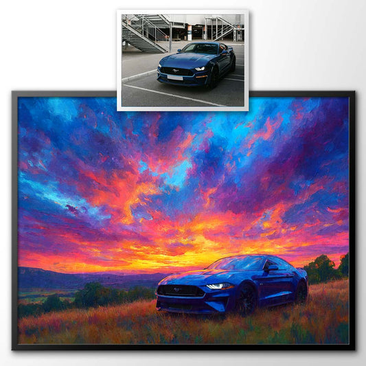 Verdant Dusk - Custom Car Portrait