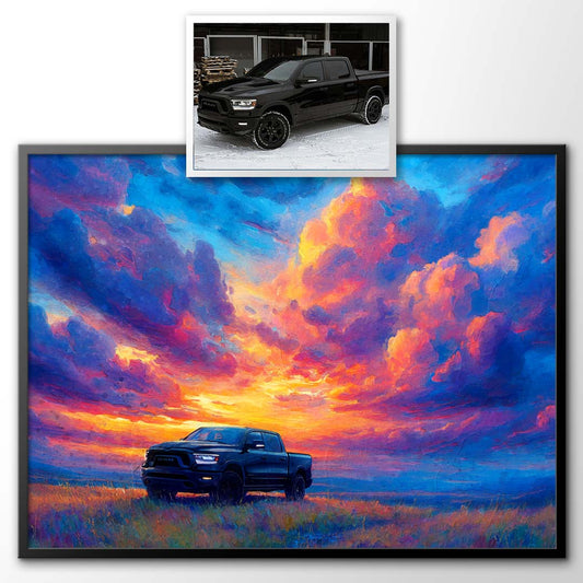 Verdant Dusk - Custom Car Portrait