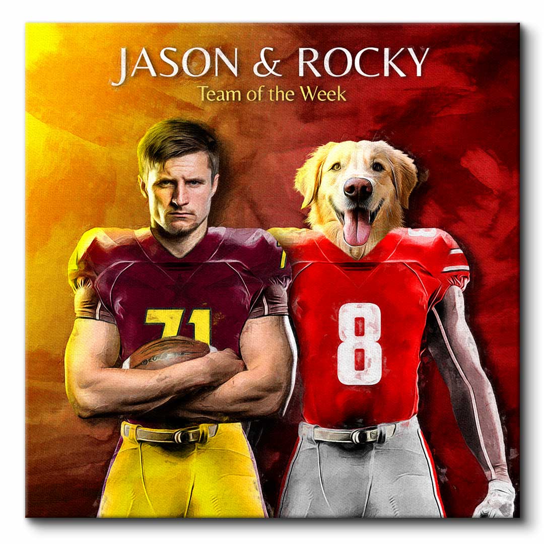 The Duo - Football Team Portrait