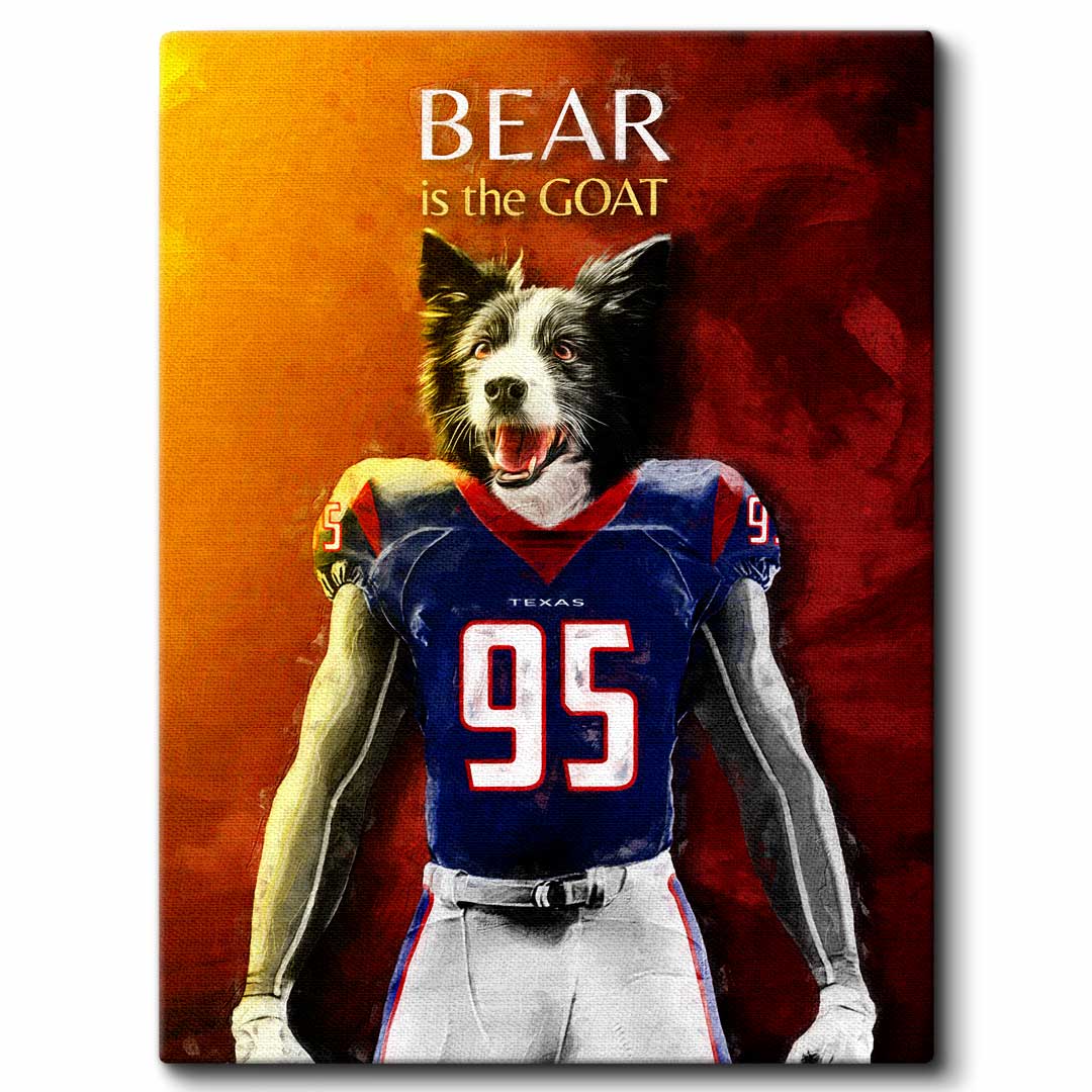 Houston - Football Pet Portrait