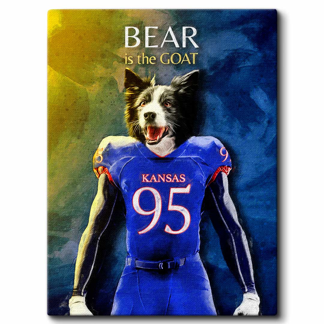 Kansas - Football Pet Portrait
