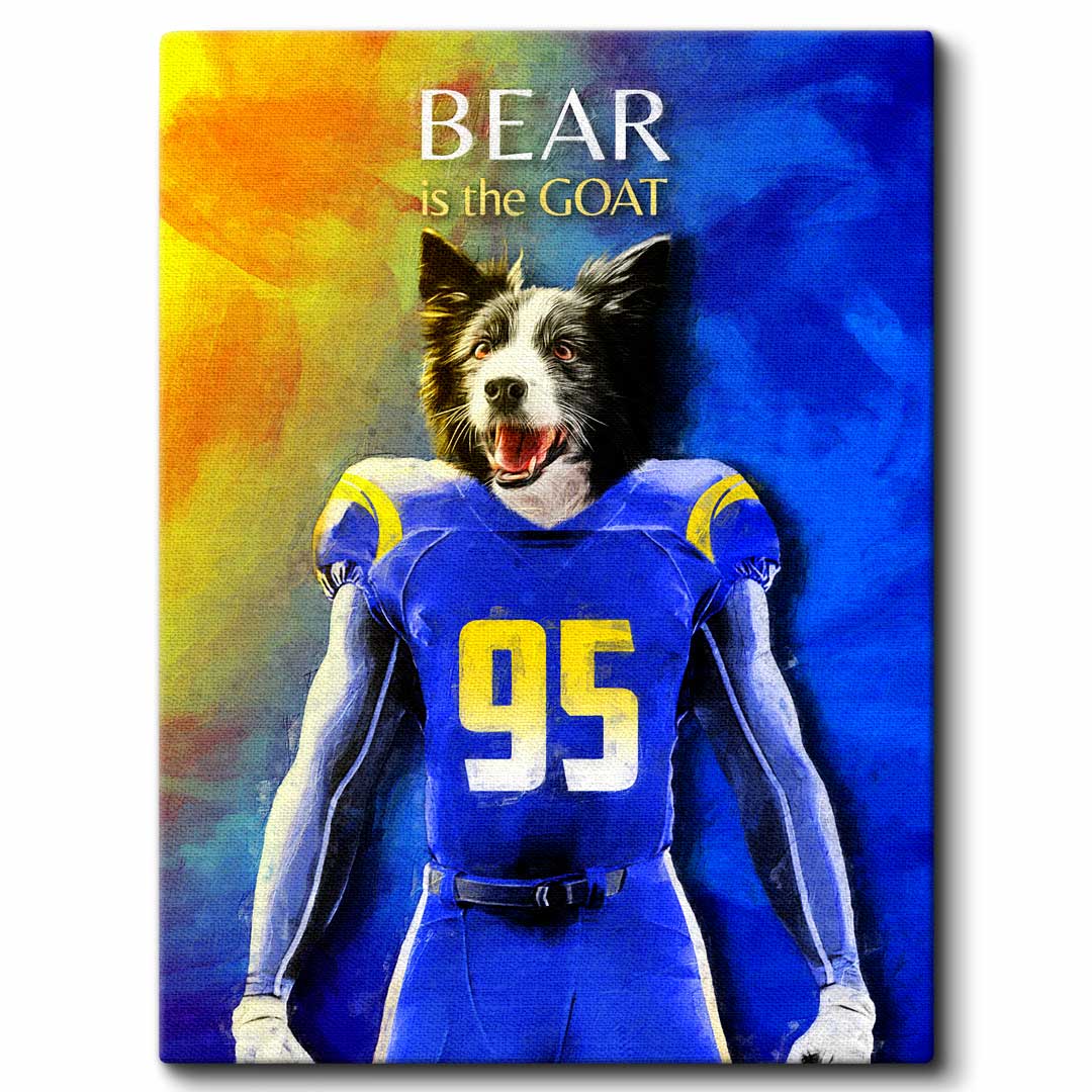 Los Angeles - Football Pet Portrait