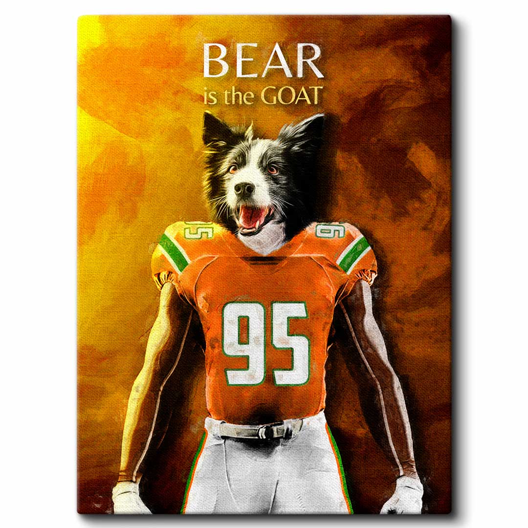 Miami - Football Pet Portrait