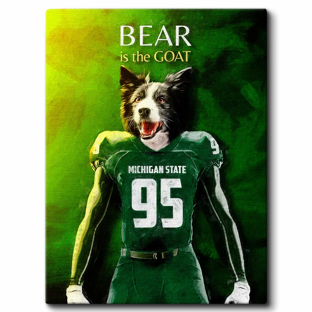 Michigan State - Football Pet Portrait