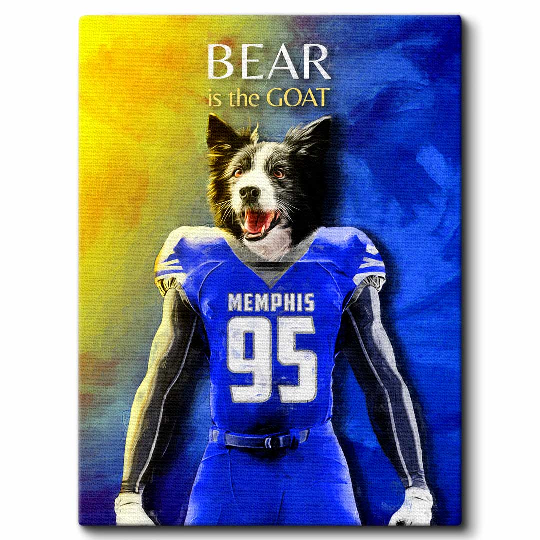 Memphis - Football Pet Portrait