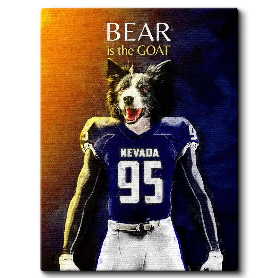 Nevada - Football Pet Portrait