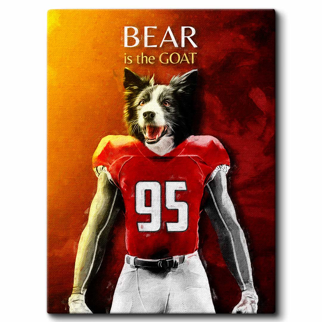 New Brunswick - Football Pet Portrait