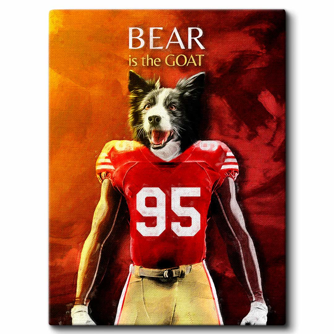 San Francisco - Football Pet Portrait