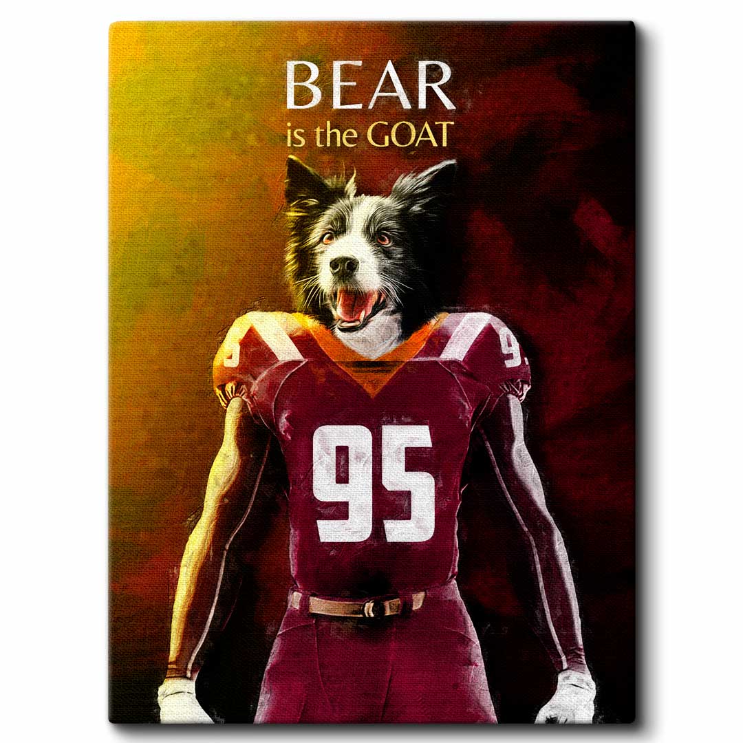 Virginia (Tech) - Football Pet Portrait