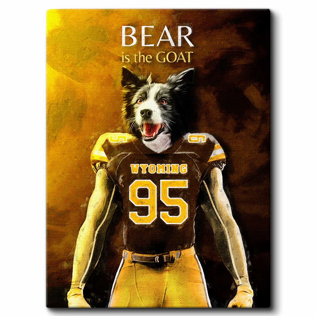 Wyoming - Football Pet Portrait