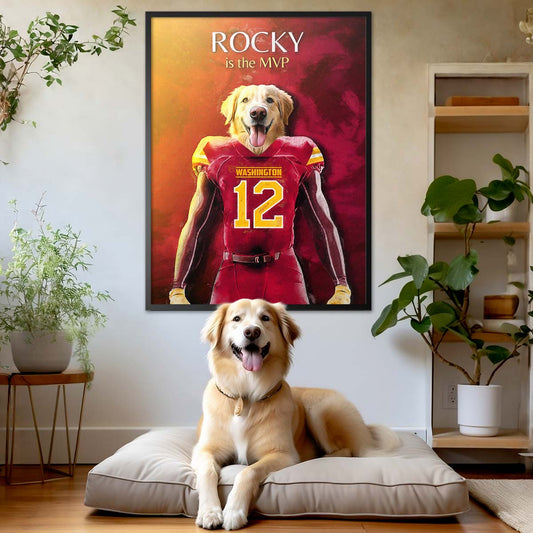 Washington - Football Pet Portrait