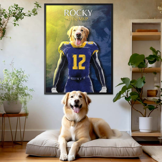 West Virginia - Football Pet Portrait