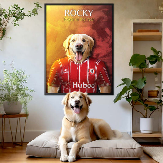 Bristol (City) - Football Pet Portrait