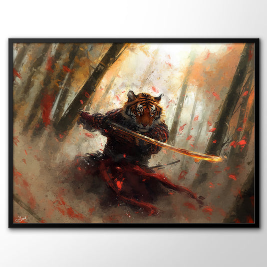 Tiger Samurai - Limited Edition Artworks