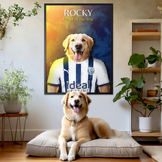 West Bromwich - Football Pet Portrait