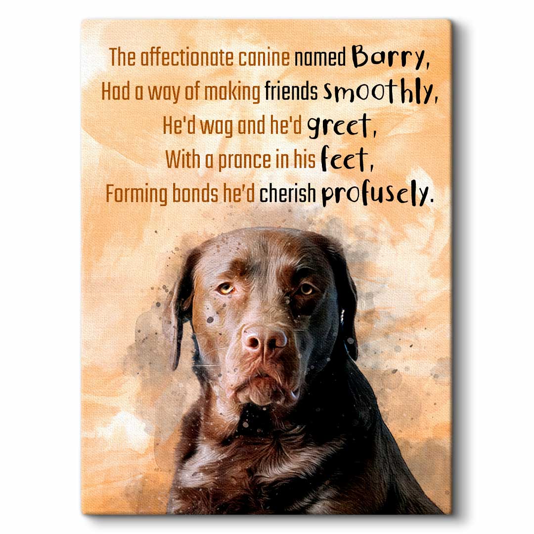 Dog Limerick - Custom Pet Poetry