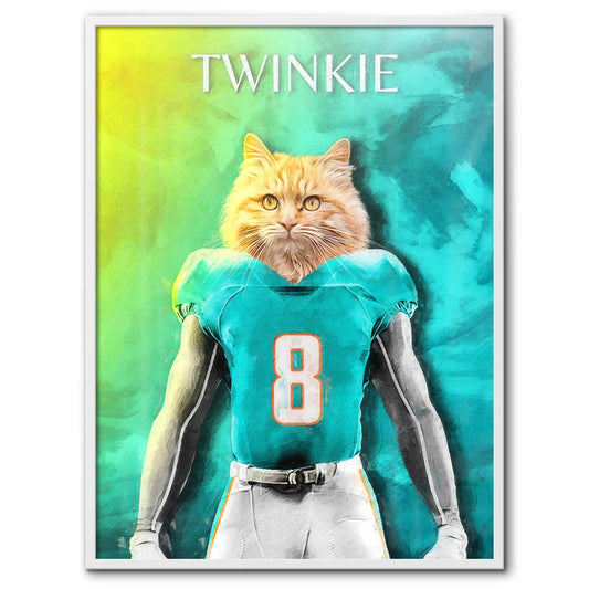 Miami - Football Pet Portrait