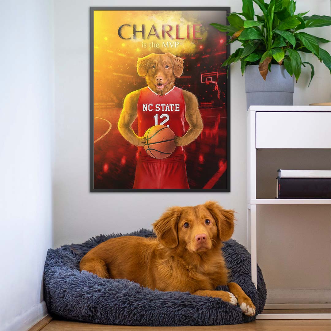 North Carolina State Basketball Pet Portrait