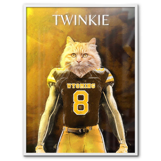 Wyoming - Football Pet Portrait