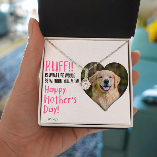 Ruff Without You - Custom Card Necklace