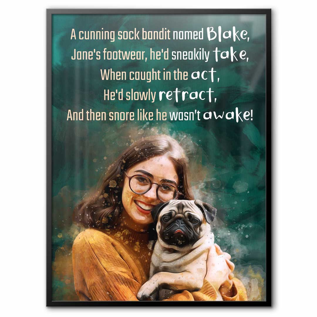 Dog & Human Limerick - Custom Pet Poetry
