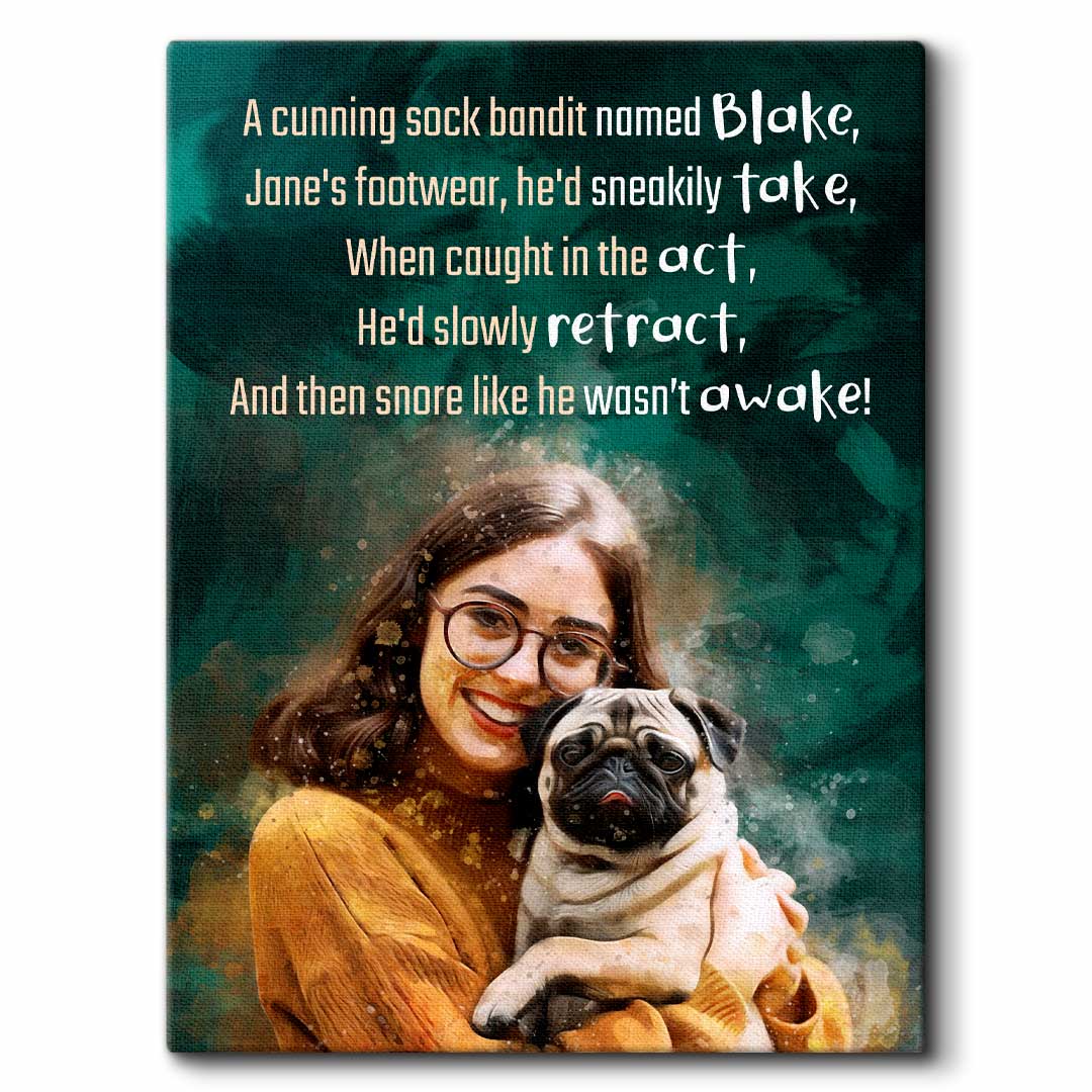 Dog & Human Limerick - Custom Pet Poetry