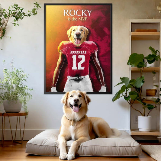 Arkansas - Football Pet Portrait