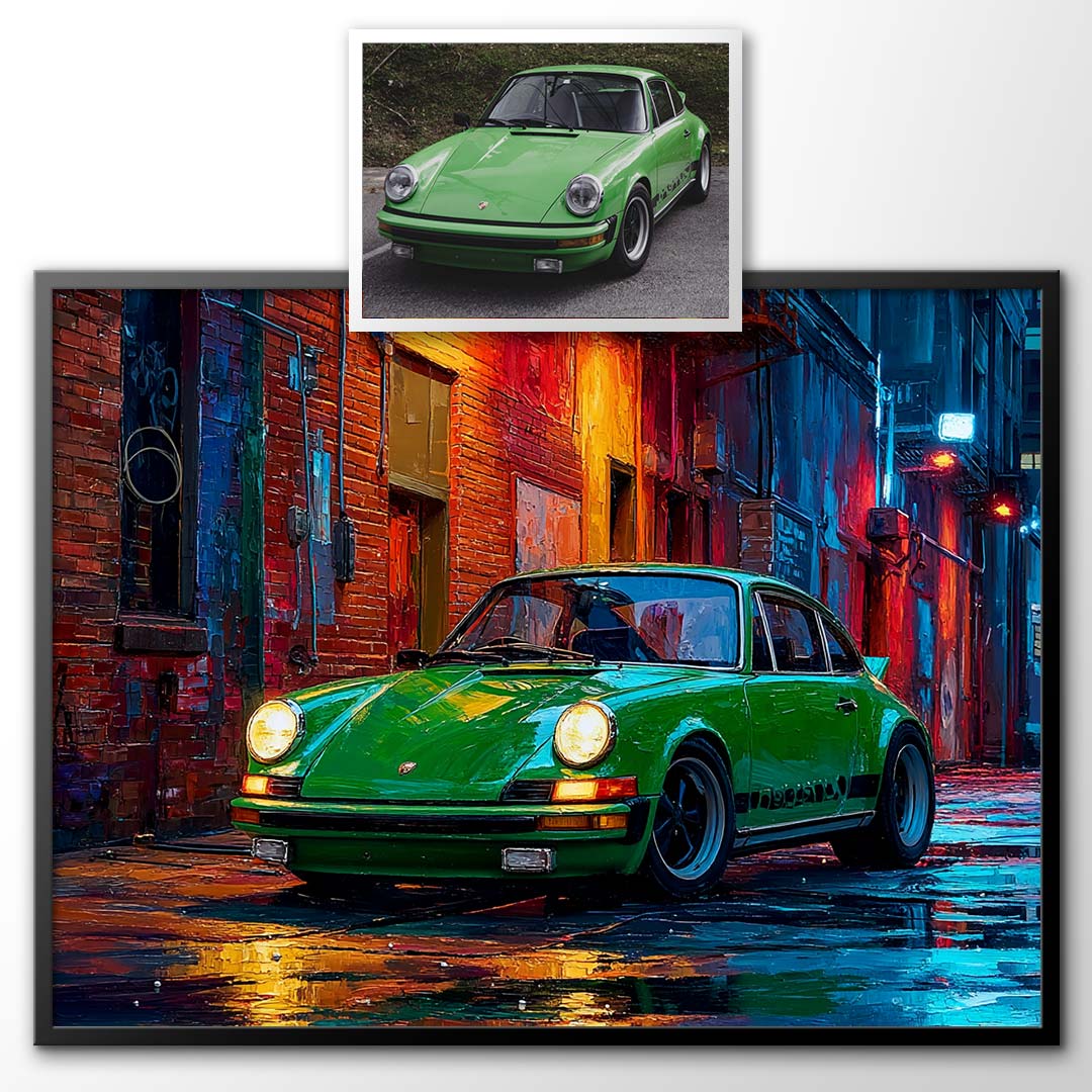 Neon Alley - Custom Car Portrait