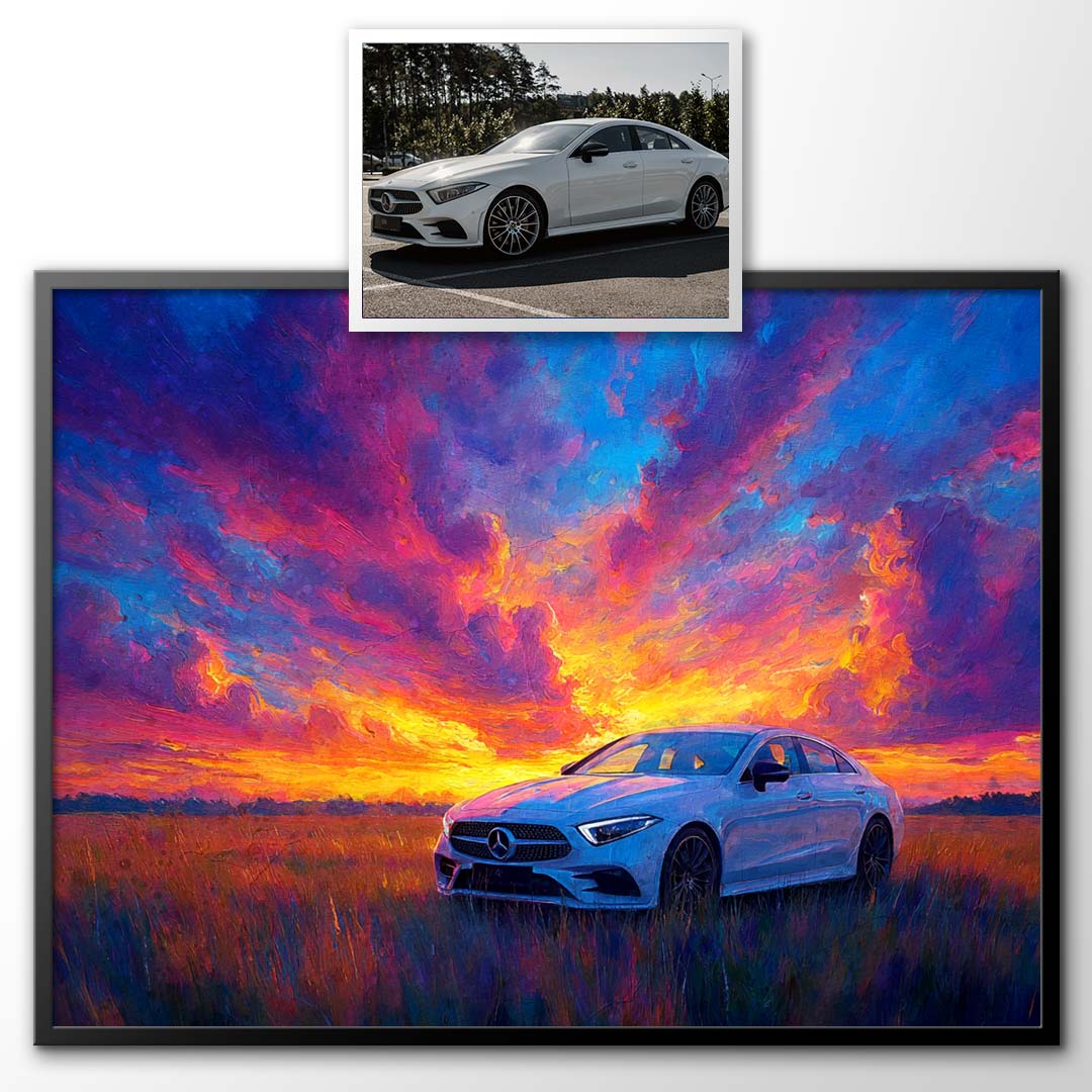Verdant Dusk - Custom Car Portrait