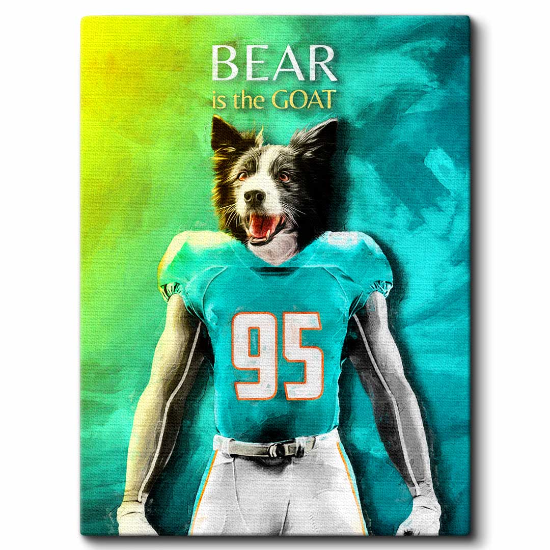 Miami - Football Pet Portrait