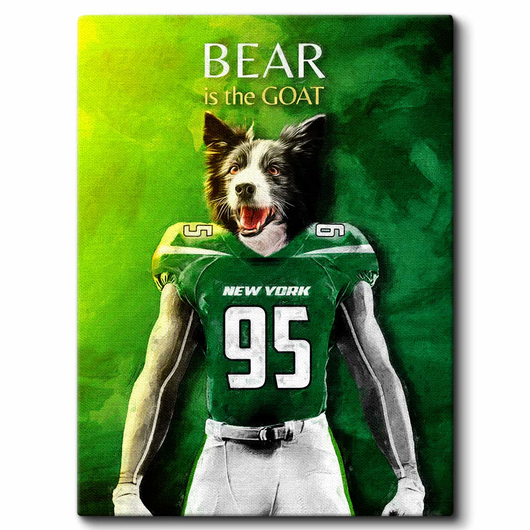 New York - Football Pet Portrait