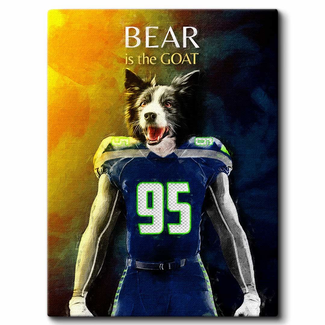 Seattle - Football Pet Portrait