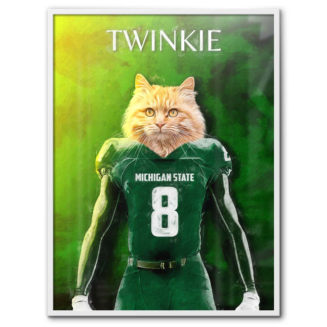 Michigan State - Football Pet Portrait
